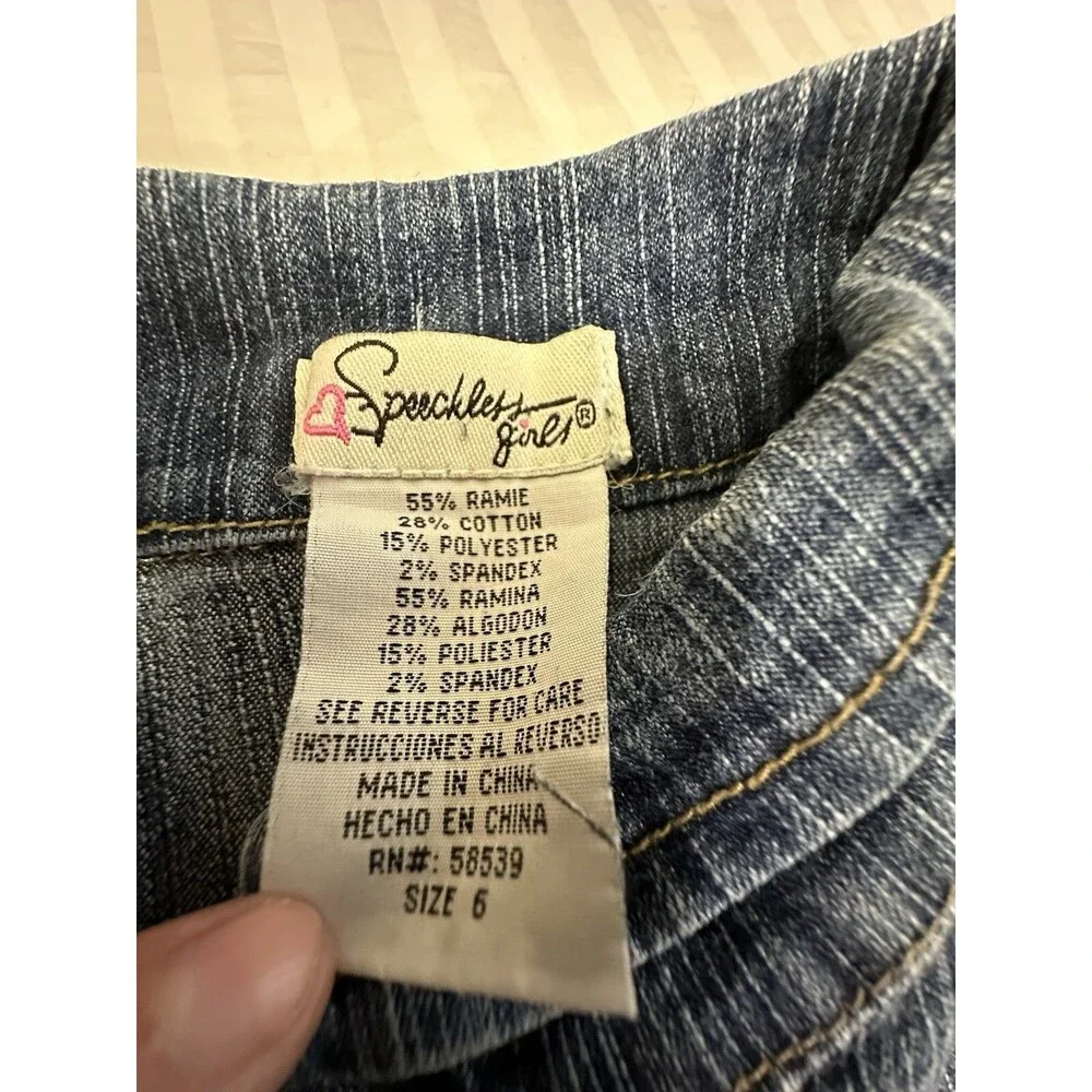 SPEECHLESS GIRLS DENIM DRESS SIZE 6